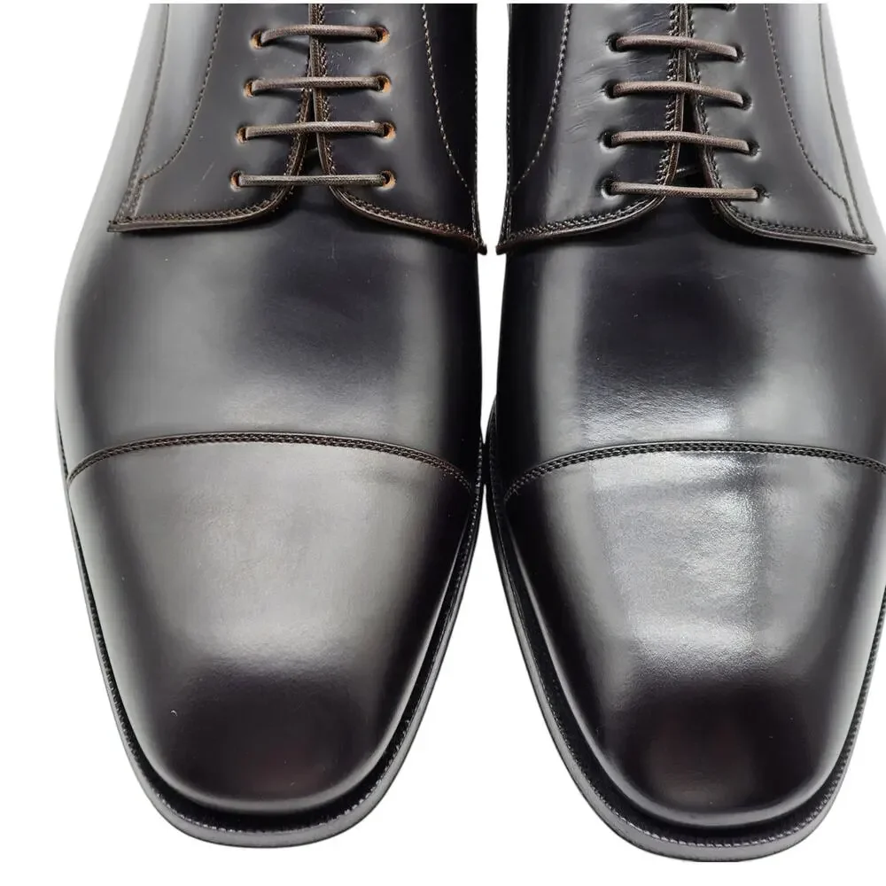 Christian Louboutin Cortomale Derby Shoes - Leather - Brown - 40.5 7.5 $995